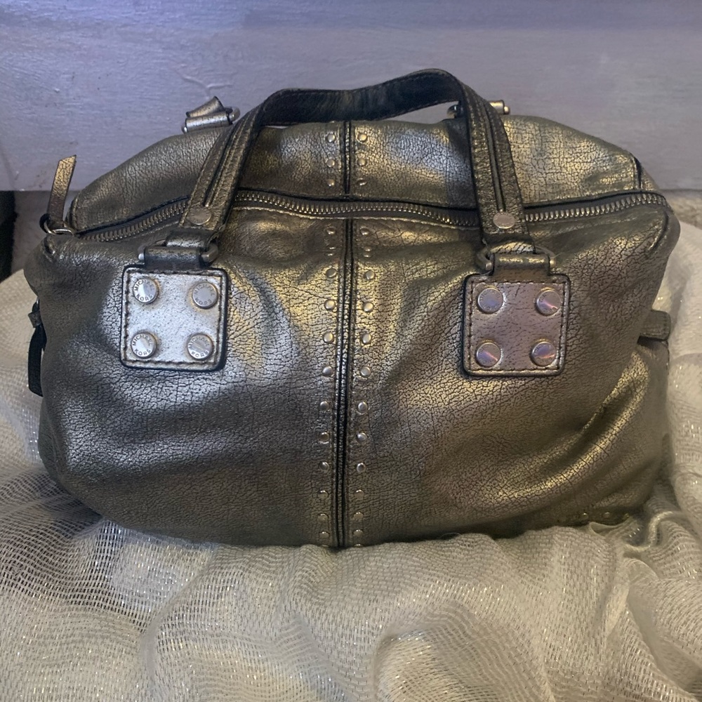 Michael Kors Pewter Astor Satchel